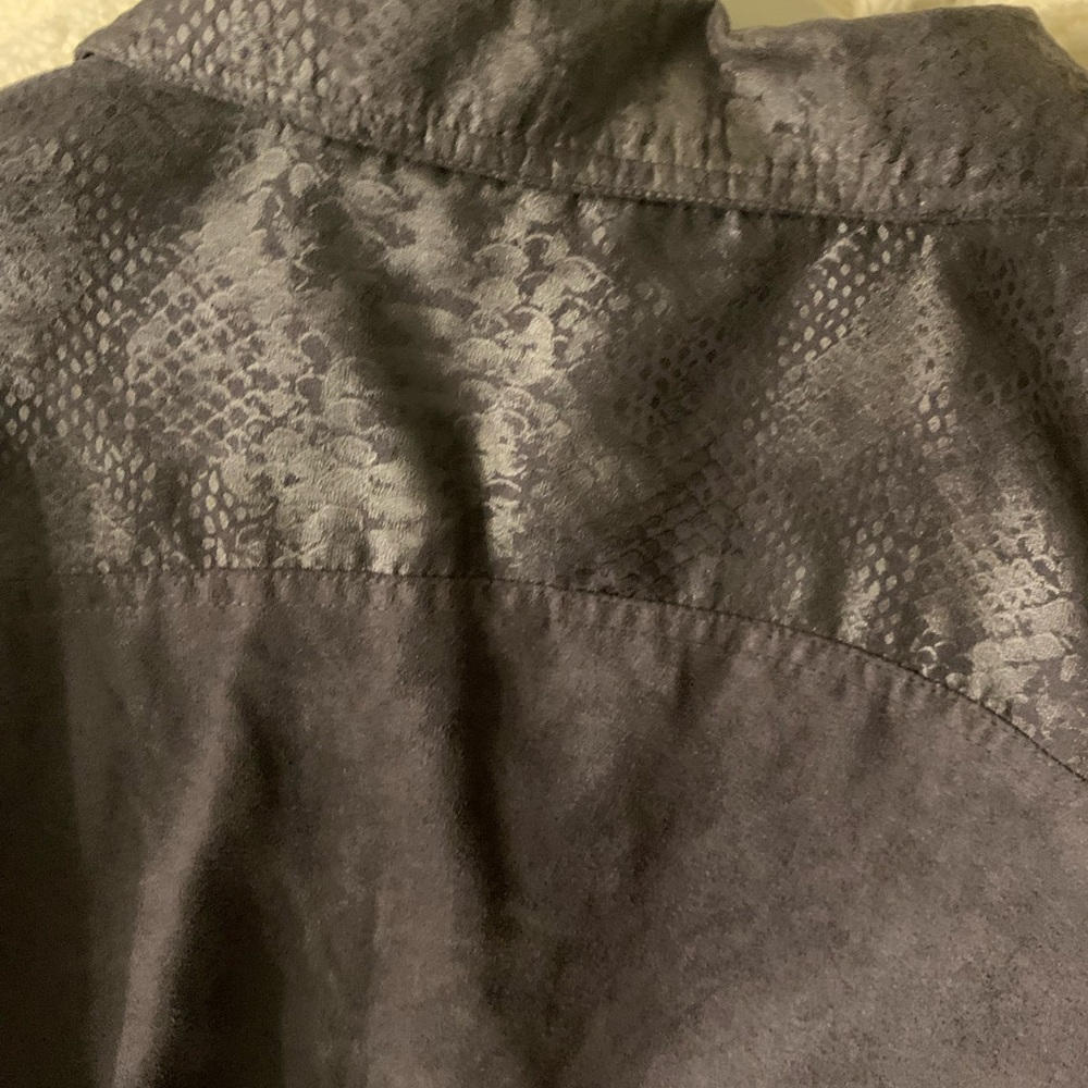 Studio Works Faux Suede Gray Zip Jacket Plus Size 18W - Picture 4 of 8